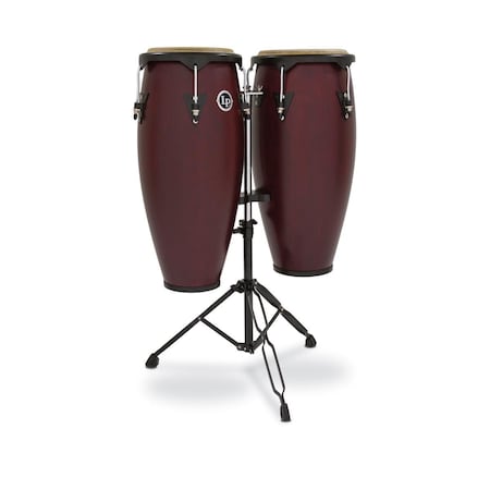 Drum Workshop Latin Percussion LP646NY-DW City 0.90 Conga Set; Dark Wood Double Standard LP646NY-DW